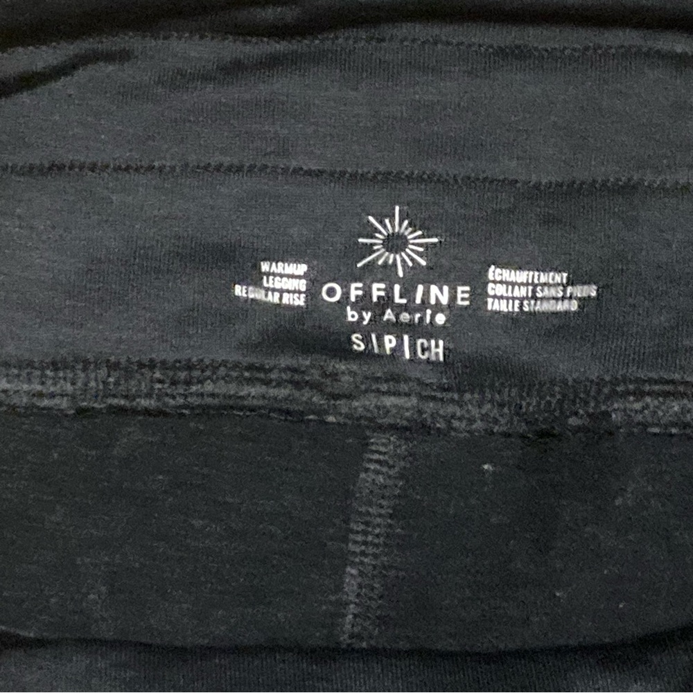 Offline by Aerie Black Jogger Leggings, Fleece-lined, Size S, Small - Picture 11 of 14